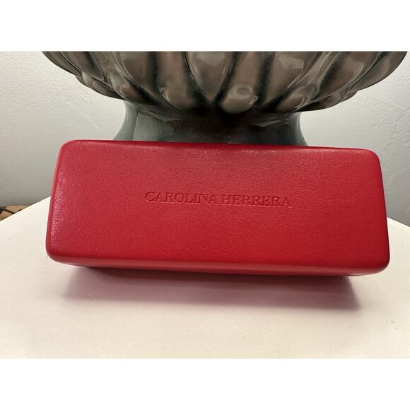 CAROLINA HERRERA SHE892K 5617 COL.0752 140 Tortoise Brown Stripes Sunglasses - Picture 3 of 14